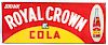 1936 Royal Crown Cola Embossed Advertising Sign