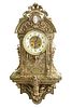 French Gilt Bronze A.D. Mougin Wall Clock