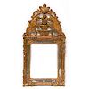 An 18th century continental gilt frame mirror.