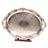A silver plate tray.