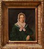 Johann Till Attri. Portrait of Woman Oil on Canvas