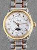 Omega 18K Gold & SS Maison Fondee Moonphase Watch