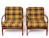 Danish Mid-Century Modern Lounge Chairs, Pair