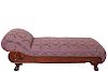Chippendale Manner Daybed w Damask Upholstery
