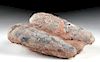 Lot of 3 Conjoined Cretaceous Theropod Fossil Eggs