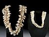 Early 20th C. Tahitian Shell Belt and Crown