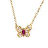 Van Cleef Arpels Arpels Diamond Butterfly Necklace