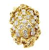 18 Karat Yellow Gold Diamond Fashion Ring