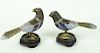 (2) Two Chinese Clossione Birds on mounted bases
