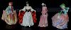 (4) Four Royal Doulton Porcelain Women Figures