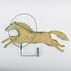 A.L. Jewell & Co. Gilt-Copper Flying Horse with Hoop Weathervane