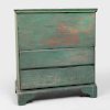 Hudson Valley Green Painted Tall Blanket Chest