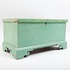 Hudson Valley Green Painted Miniature Blanket Chest