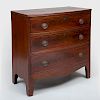 Small Federal Inlaid Mahogany Chest of Drawers