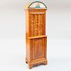 Stephen Huneck Tiger Maple, Painted and Parcel-Gilt Custom Made Cabinet