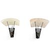 Mid-Century Modern Pair of French Wall Sconces, Jacques Biny