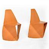 Pair of Modern Chairs in Bent Plywood