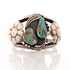 HIHO NATIVE AMERICAN SILVER TURQUOISE BRACELET