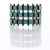 NATIVE AMERICAN SILVER TURQUOISE BRACELET