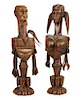 Pair Bambara Janus Marionettes, Ex Crocker Art Museum
