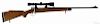 Sporterized Model 1898 Mauser bolt action rifle, approximately 7 mm
