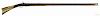 Pennsylvania full stock percussion long rifle, approximately .52 caliber