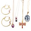 A Selection of Ladies Gemstone Jewelry in Gold