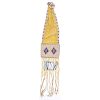 Plains Beaded Hide Tobacco Bag, Deaccessioned From the Hopewell Museum, Hopewell, NJ