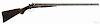 Clark & Sneider, Baltimore Maryland double barrel shotgun, 10 gauge, with double triggers