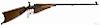 German Schuetzen style falling block rifle, .22 caliber, with set triggers, a walnut stock