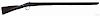 Northwest fur trade percussion rifle, approximately .62 caliber, the lock inscribed Sutherland