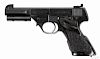 High Standard Sport King semi-automatic pistol, .22 long rifle caliber, with floral pattern