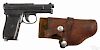 Mauser model 1910 semi-automatic pistol, 6.35 mm, with a modern holster and a 3'' round barrel