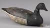 New Jersey carved and painted brant decoy, mid 20th c., branded H.W. Cain, 18'' l.