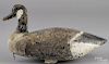 Virginia carved and painted Canada goose decoy, early 20th c., 22 1/2'' l.