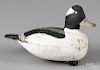 Eastern Shore Maryland carved and painted bufflehead duck decoy, mid 20th c., 10 1/4'' l.