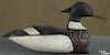 New Jersey carved and painted merganser duck decoy, mid 20th c., 16'' l.