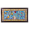 Lg. Continental Stained/Leaded Glass Window Panel
