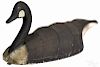 Canvas covered Canada goose decoy, mid 20th c., 21'' l.