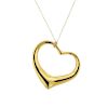 Tiffany &amp; Co Peretti 18K Gold Open Heart Pendant Necklace