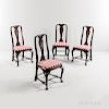 Set of Four Queen Anne Chairs