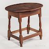 Pine and Maple Oval-top Tea Table
