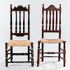 Two Bannister-back Chairs