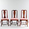 Assembled Set of Three Queen Anne Chairs