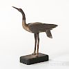 Miniature Carved and Painted Heron