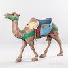 Carved and Painted Camel Outside Stander Carousel Figure