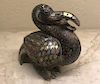 Chinese Inlaid Bronze Bird, Han Dynasty