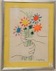 Pablo Picasso (1881-1973), lithograph, Le Bouquet of Peace, in lithograph Picasso 21. 4. 58., sheet size 23" x 17".