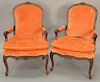 Pair of French style bergeres.