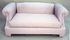 Donghia loveseat with purple upholstery, lg. 76 in.